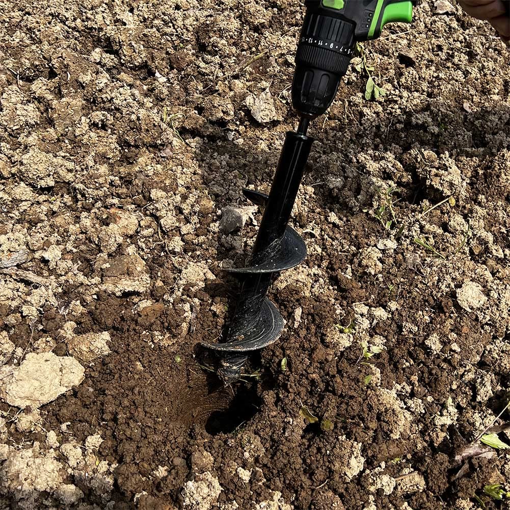 Foret tarière de jardin en acier – accessoire pour perceuse pour plantation Facile