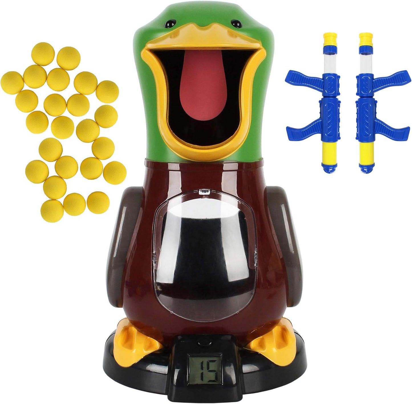 Jouet de Tir “Frappe le Canard” Interactif avec Sons, Lumières et Balles Souples pour Enfants