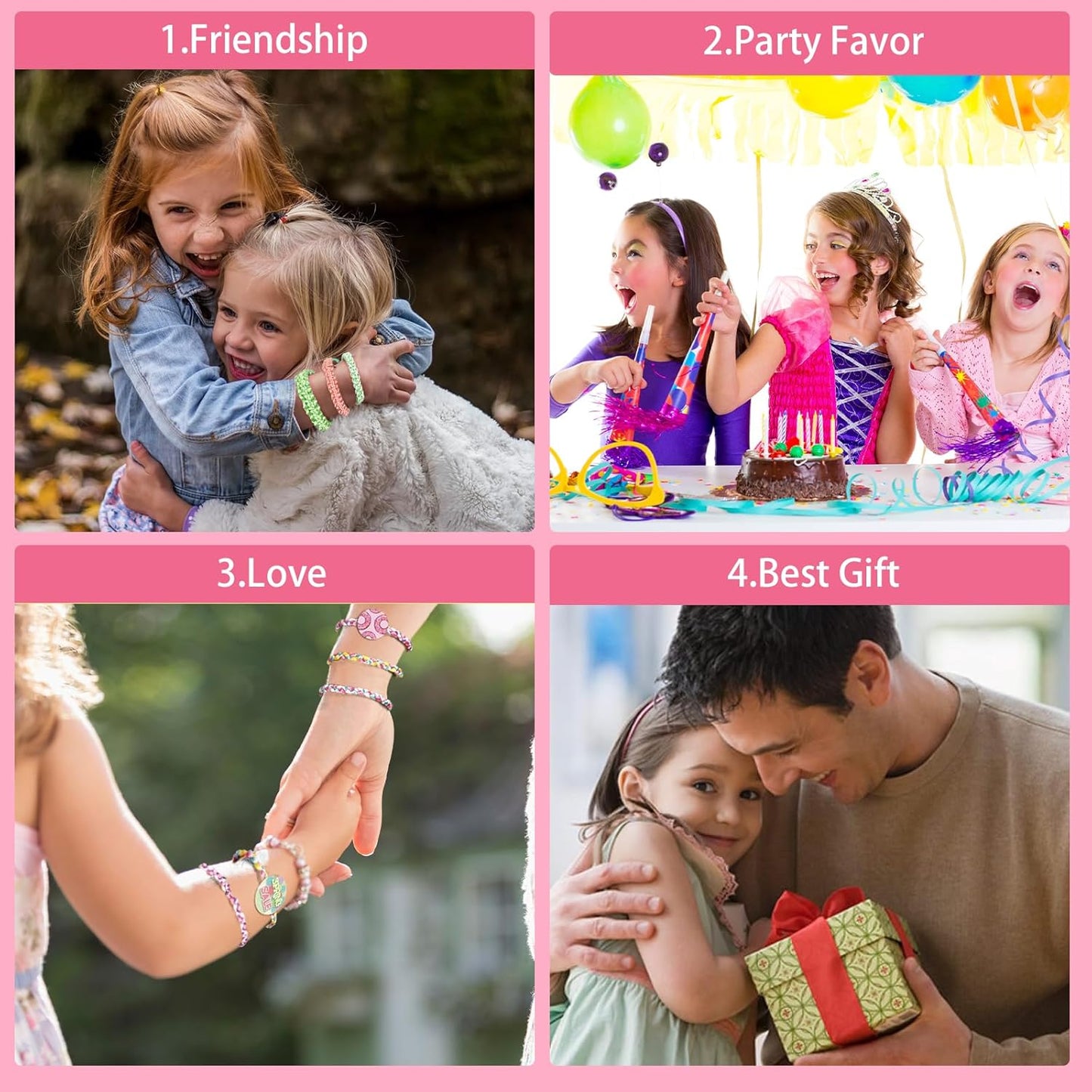 Kit Créatif pour Fabriquer des Bracelets Colorés