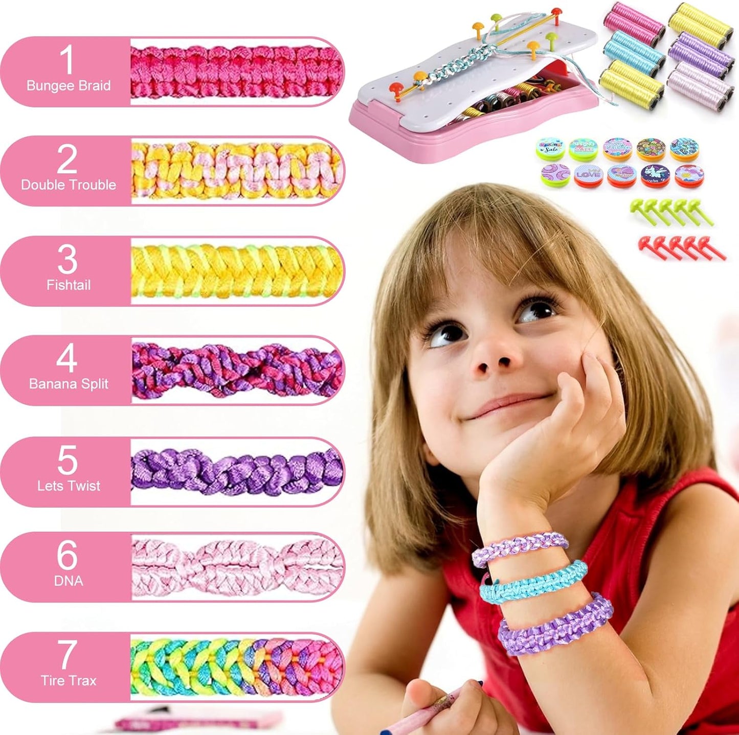 Kit Créatif pour Fabriquer des Bracelets Colorés