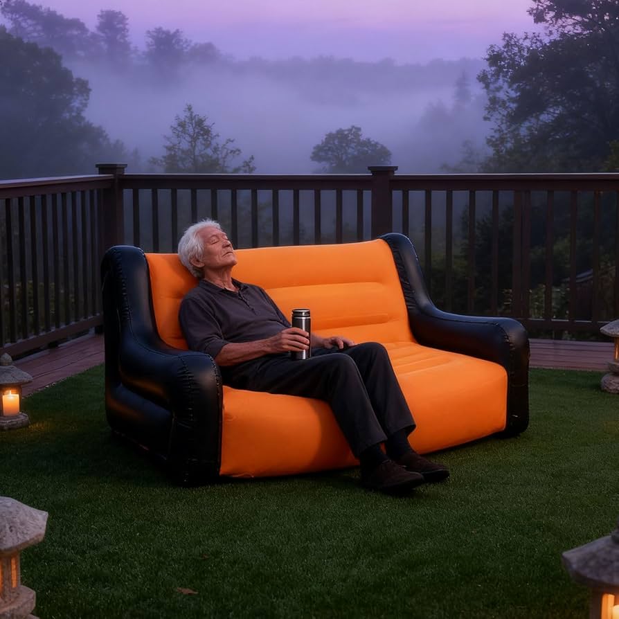 Canapé Gonflable Double – Confort, Design & Détente Intérieure / Extérieure