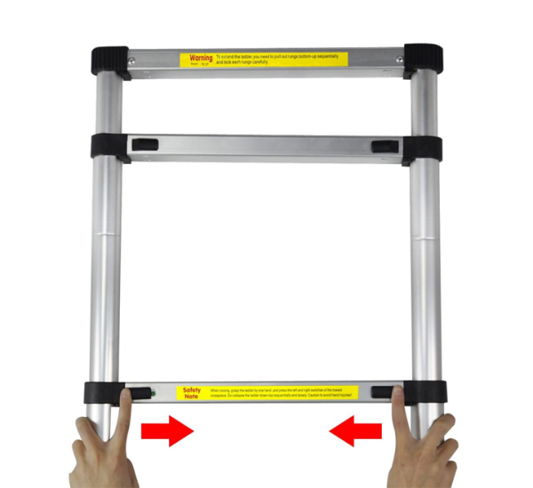 Échelle Télescopique 1,9 m – Compacte, Sécurisée & Multifonction