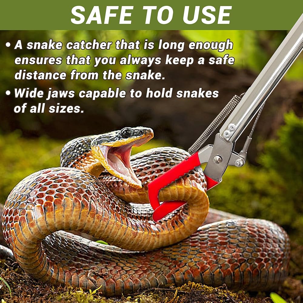 Tongs de Serpent Professionnelles – Outil de Capture Robuste pour Serpents Venimeux