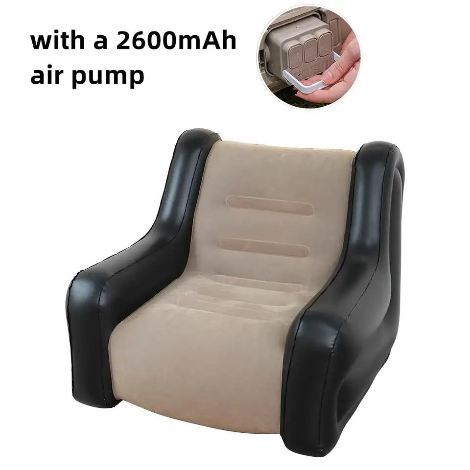 Canapé Gonflable Double – Confort, Design & Détente Intérieure / Extérieure