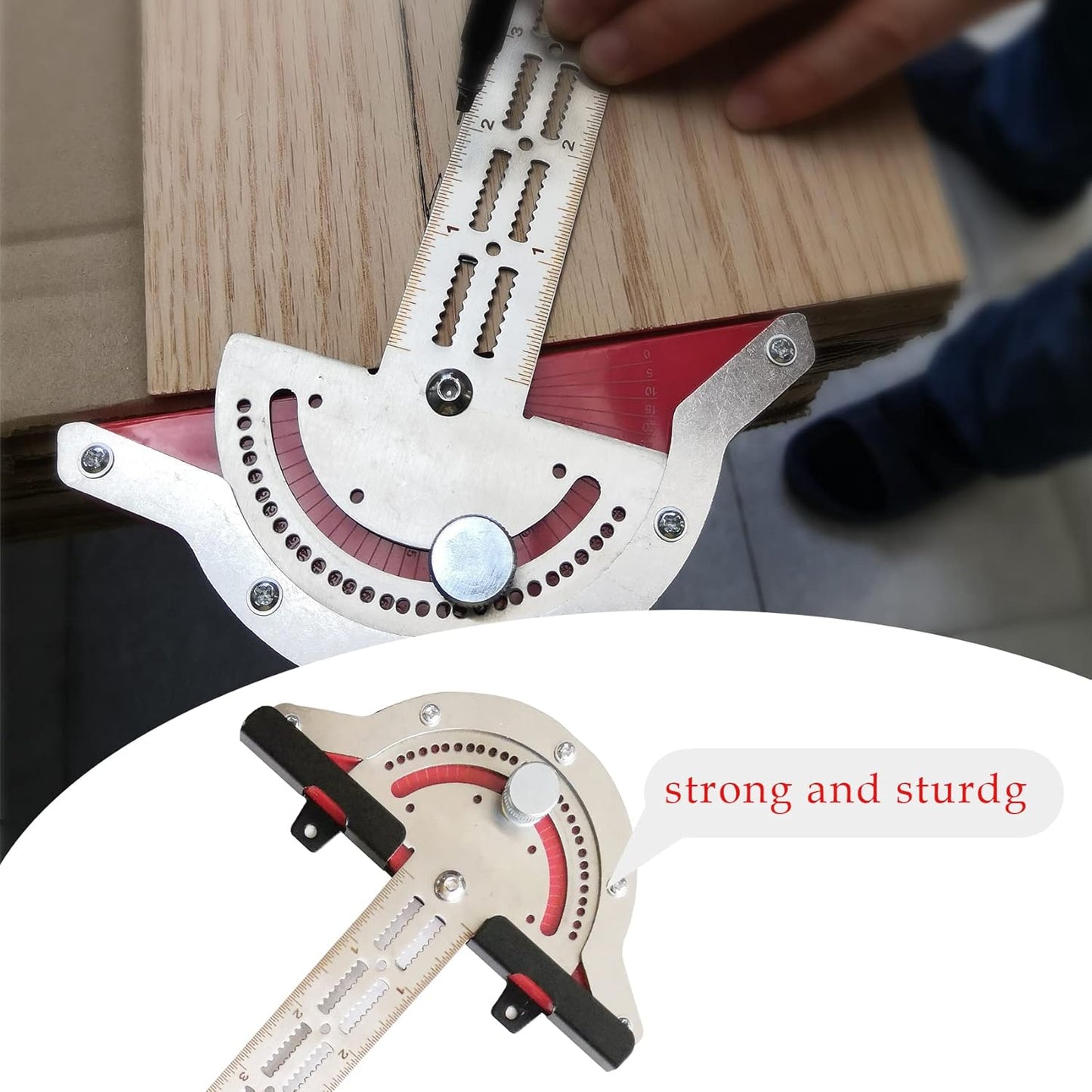 Règle d’Angle Multifonction Industrielle pour Menuiserie