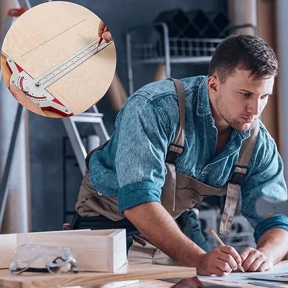 Règle d’Angle Multifonction Industrielle pour Menuiserie
