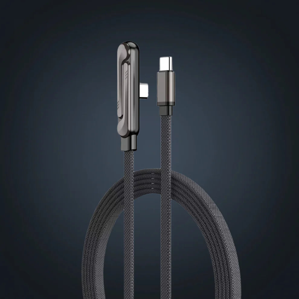 Câble Type-C 240W Ultra Rapide avec Support Téléphone Intégré