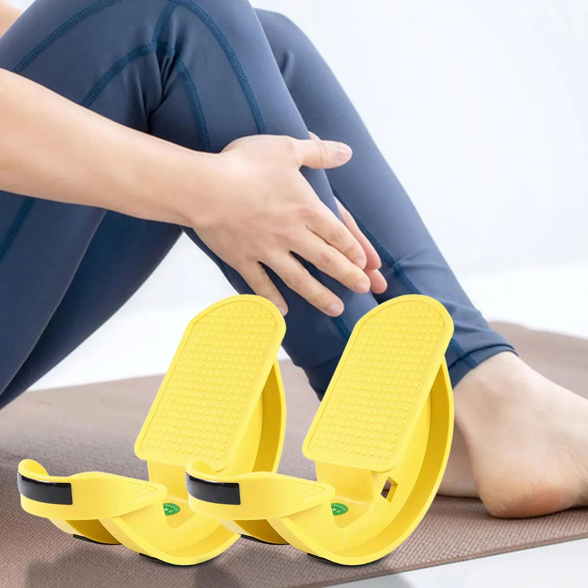 Plank d’Étirement Mollets – Calf Stretcher Fitness / Foot Rocker Jaune
