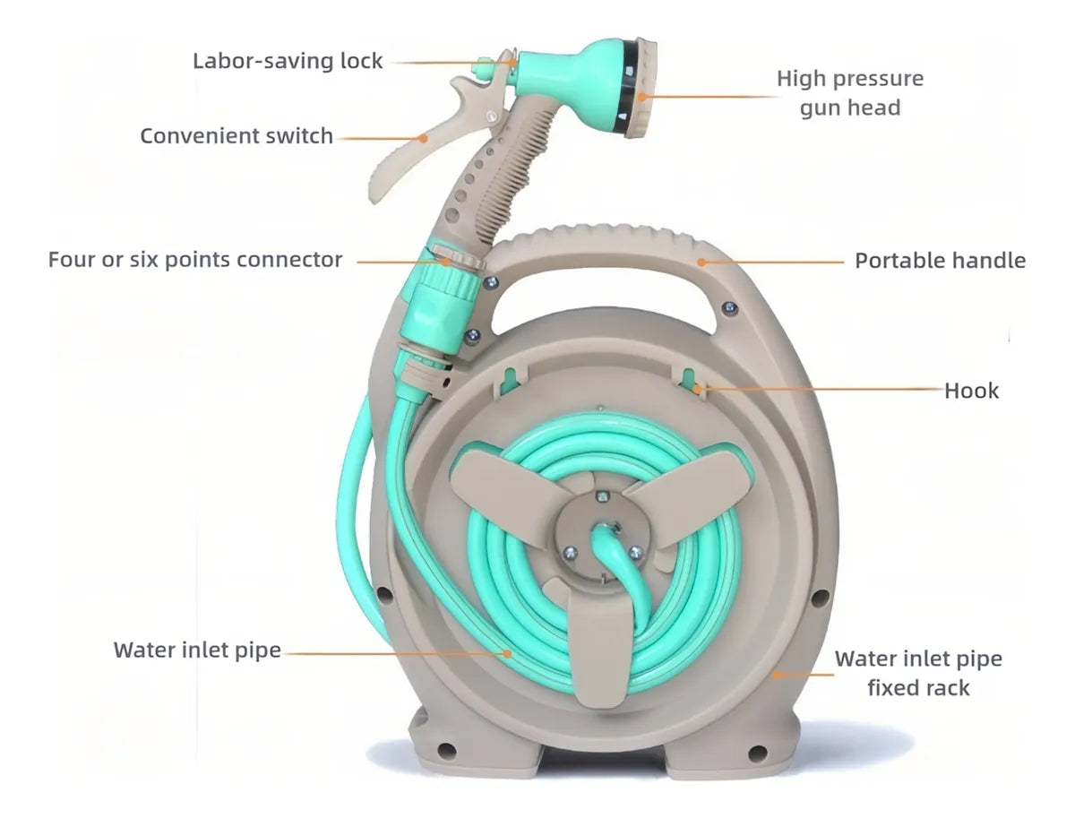 Ensemble de tuyau d'extension pour lave-auto, tuyau de jardin, pistolet à eau haute pression 15m