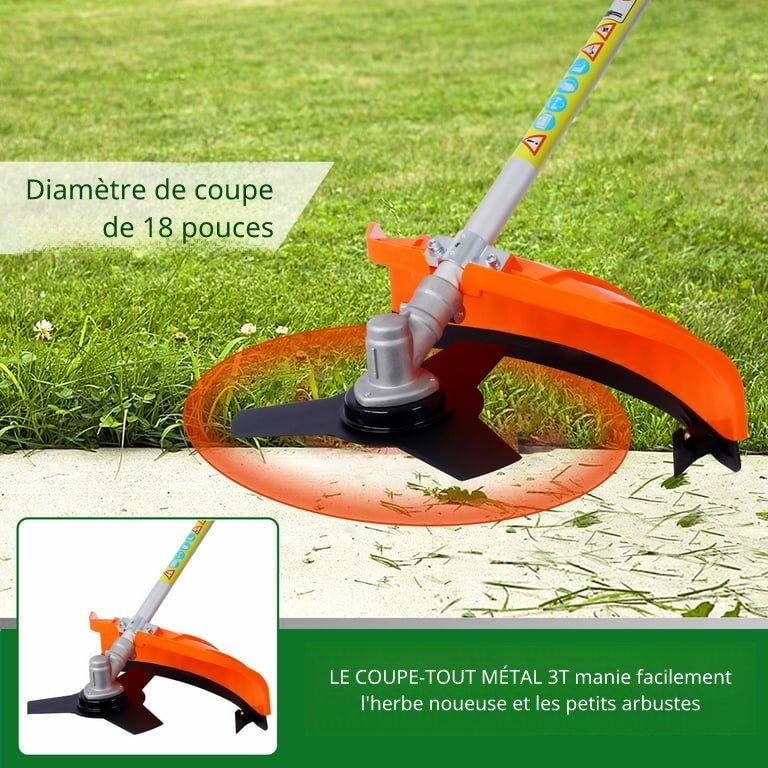 Débroussailleuse Thermique à Essence – Outil de Jardinage Professionnel
