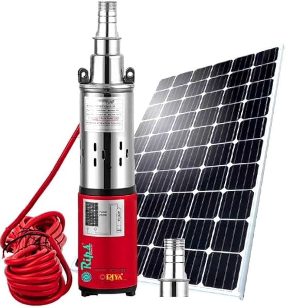 Pompe à eau solaire DC pour puits, irrigation et usage agricole