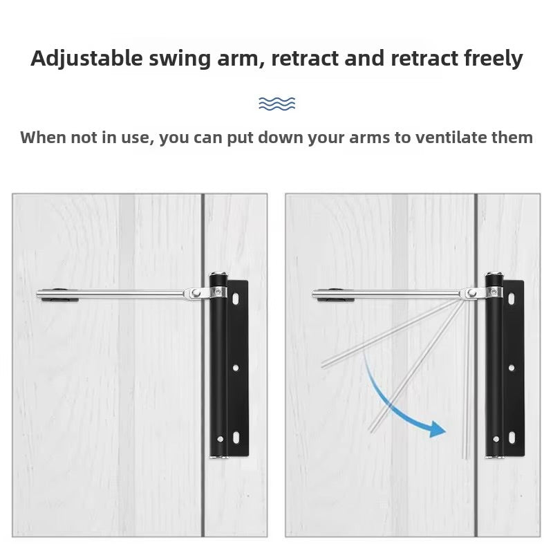 Ferme-Porte Automatique Réglable Léger, Discret et Efficace