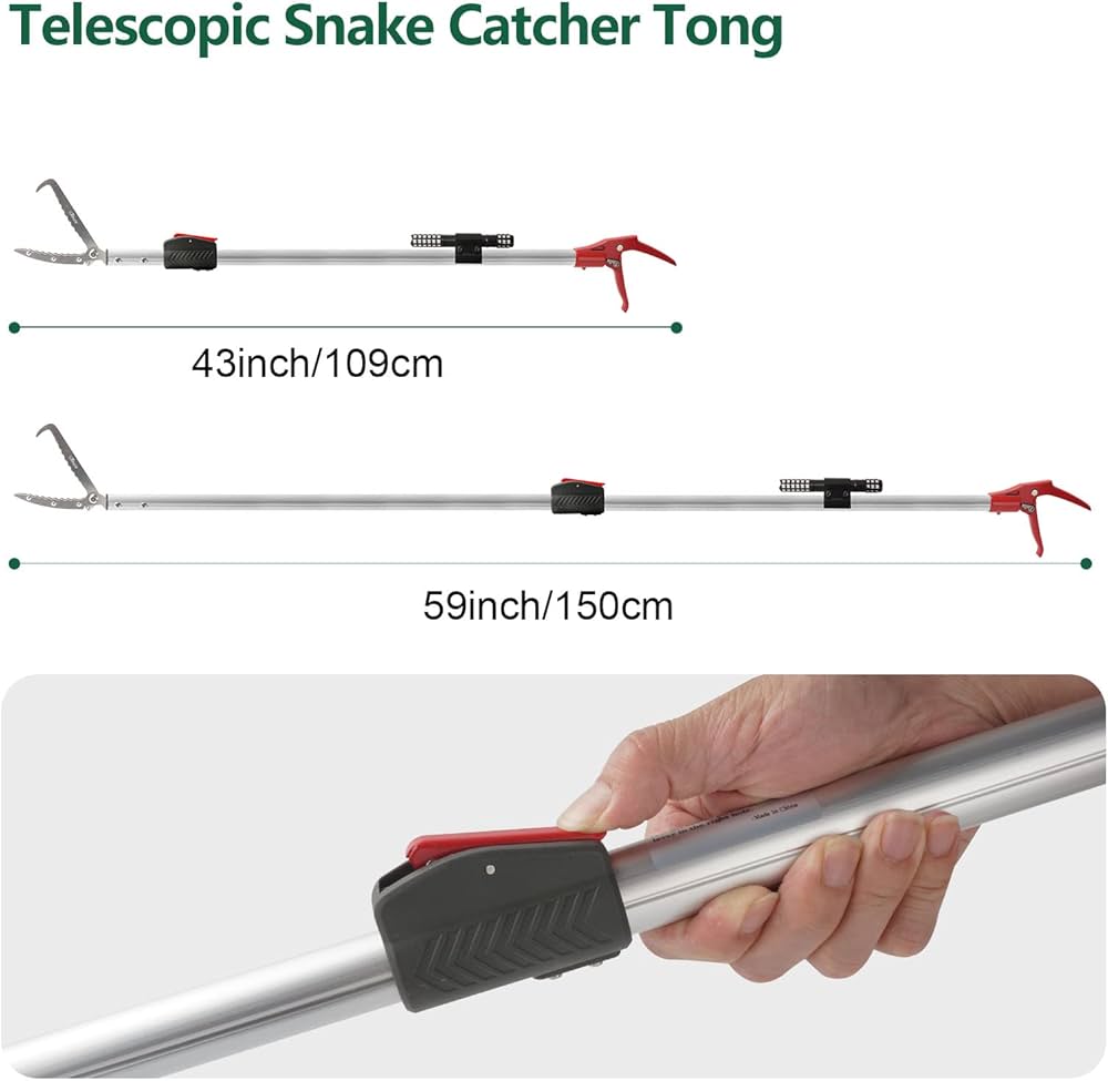 Tongs de Serpent Professionnelles – Outil de Capture Robuste pour Serpents Venimeux