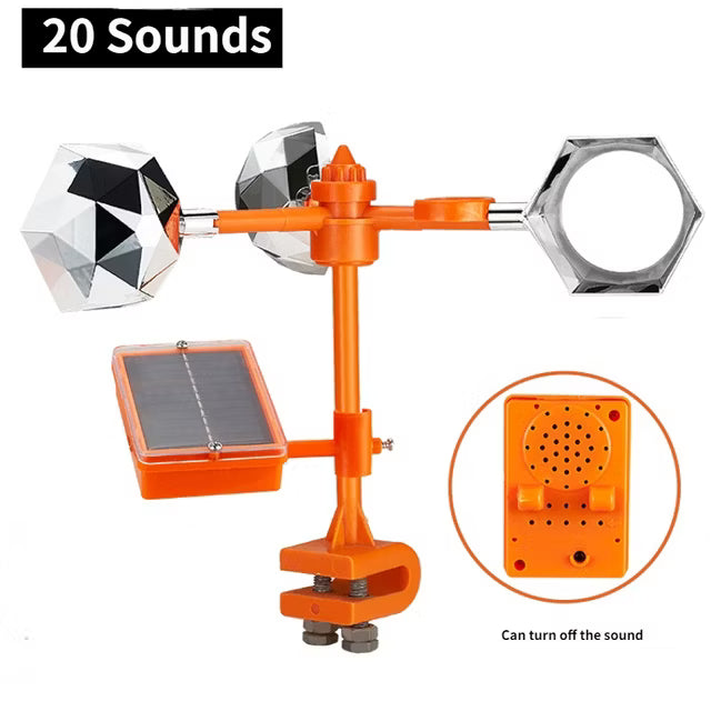 Répulsif Oiseaux Solaire 360° – Protection Toiture & Jardin