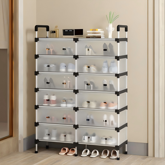 Meuble Range-Chaussures Design & Pratique Modulaire Multiniveau