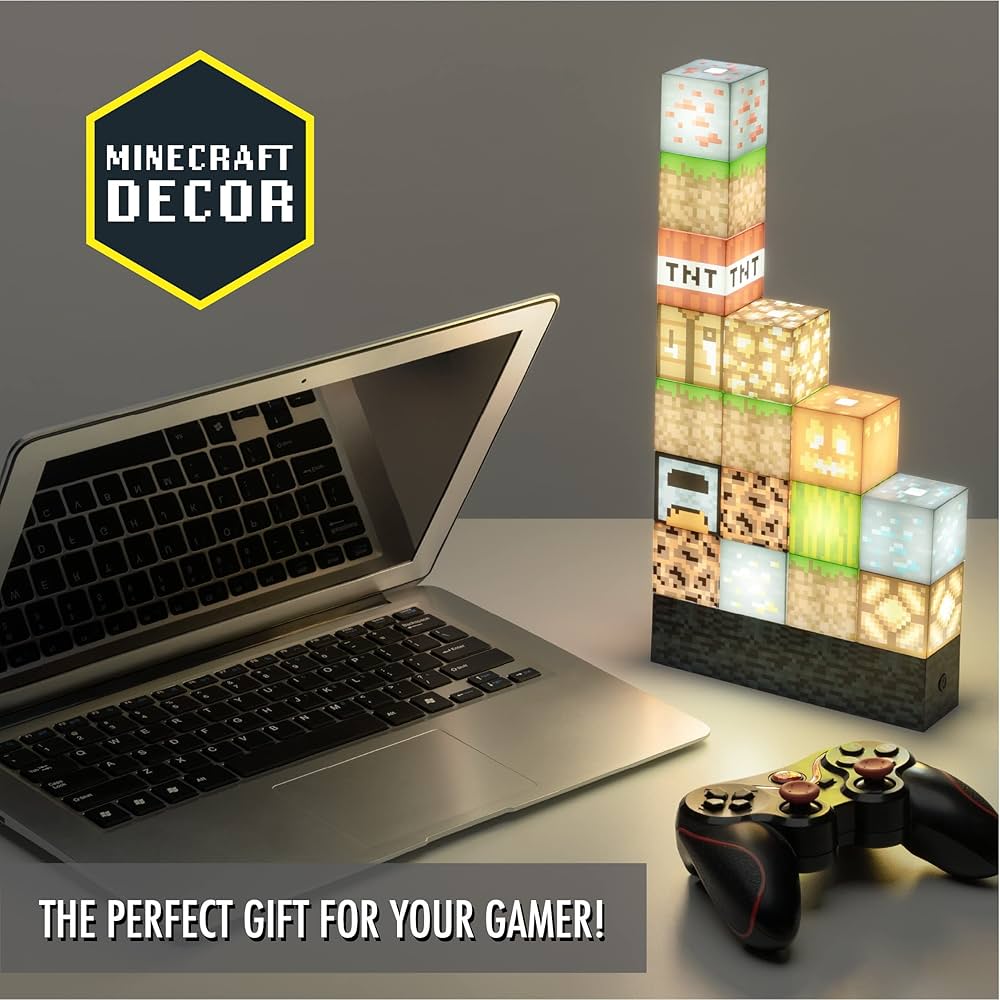 Lampe de Construction Minecraft – Blocs Lumineux Personnalisables