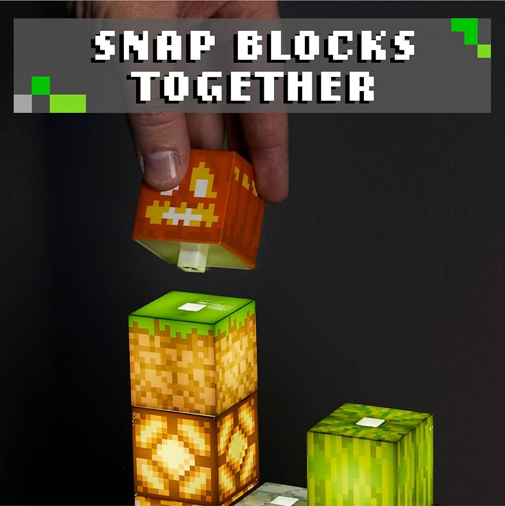 Lampe de Construction Minecraft – Blocs Lumineux Personnalisables