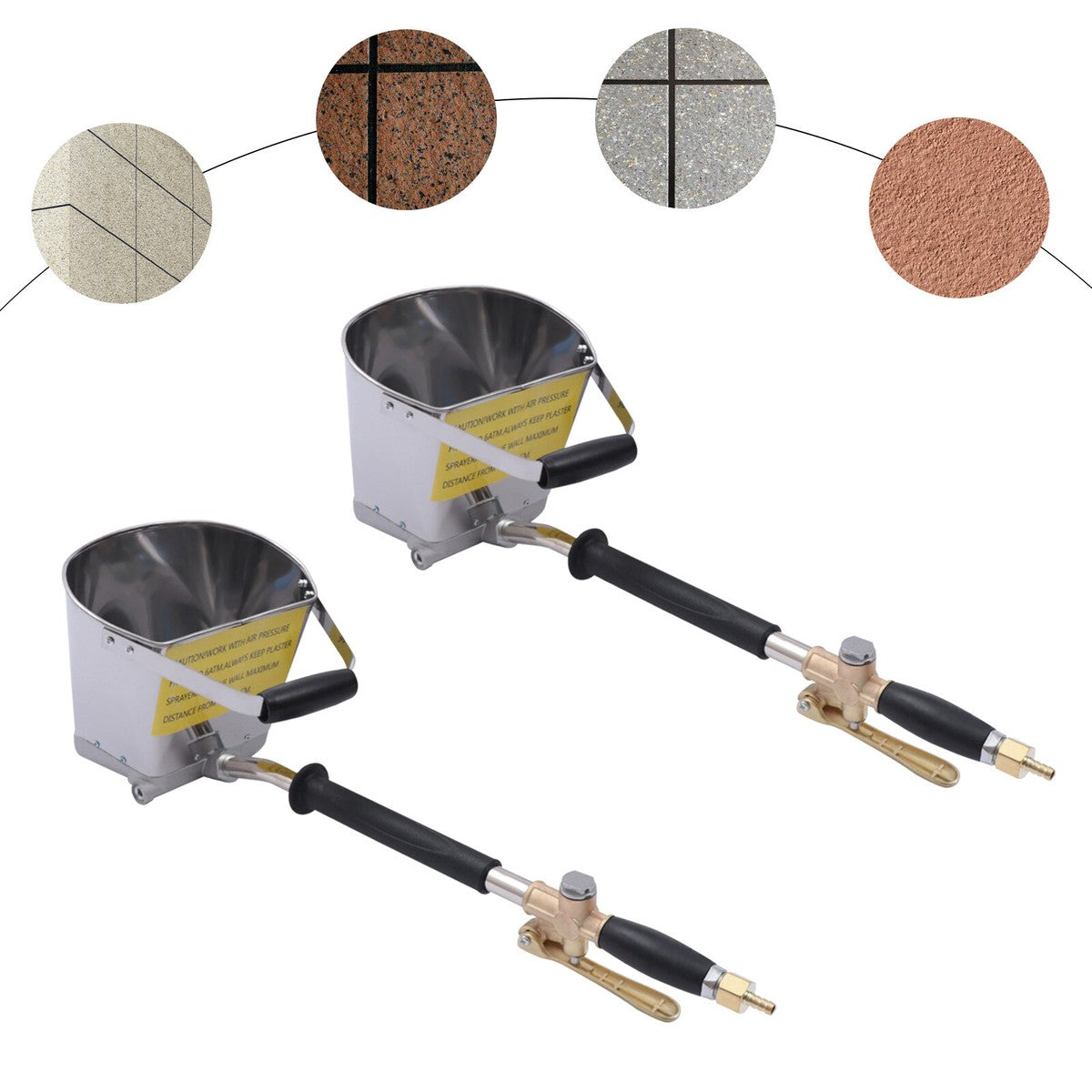 Pistolet Pneumatique de Projection de Mortier – Outil Pro pour Travaux Muraux