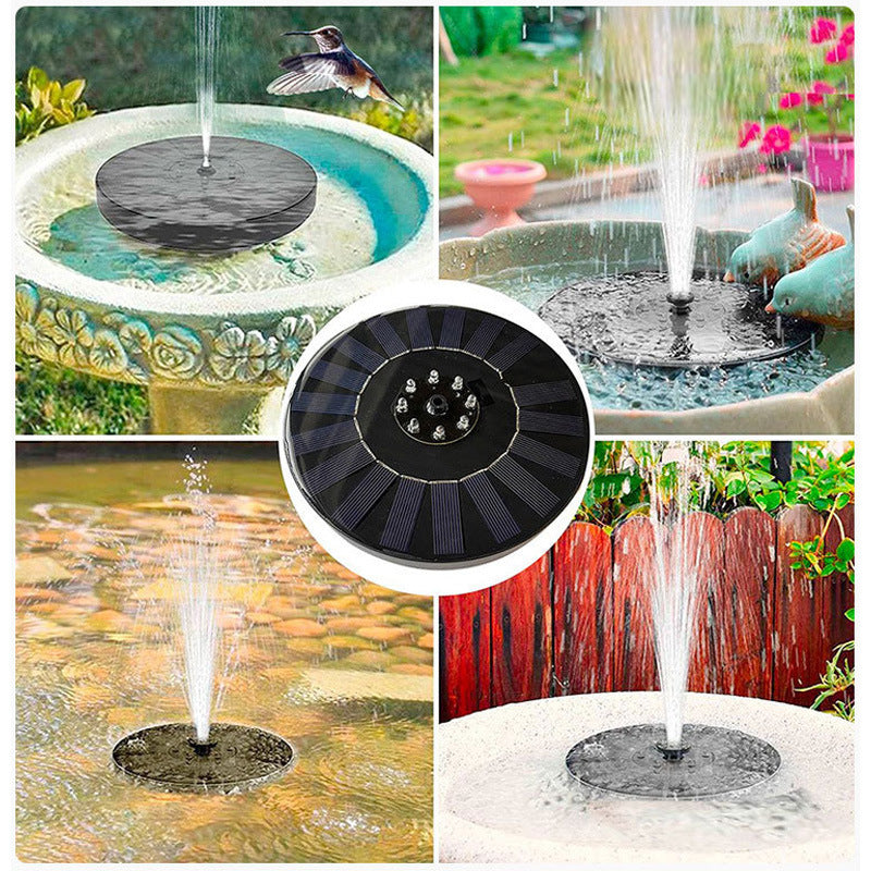 Fontaine solaire flottante pour jardin pompe à eau automatique