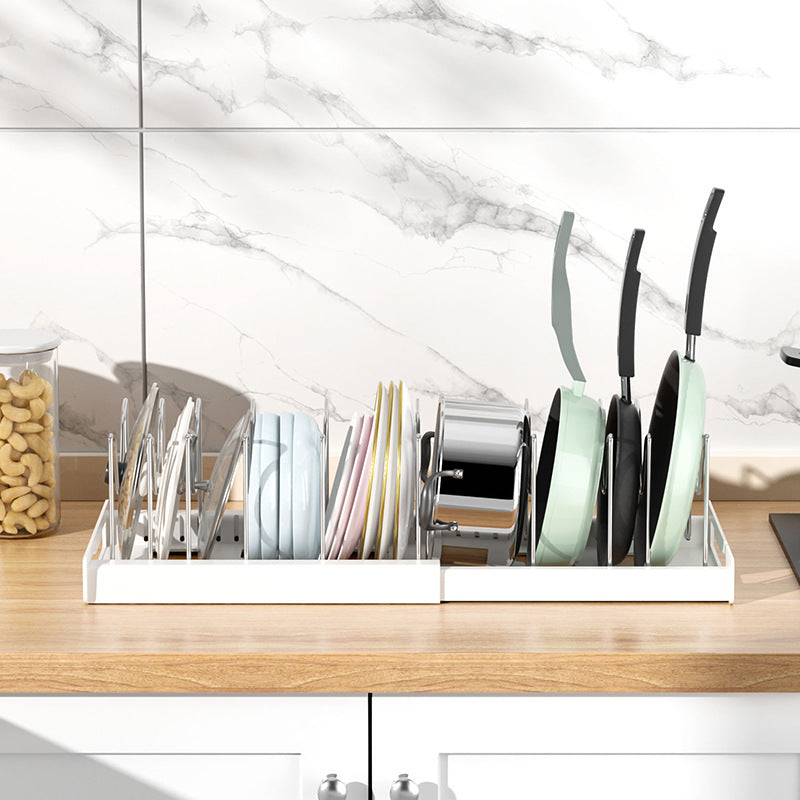 Rangement Extensible pour Couvercles et Casseroles