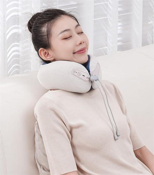 Oreiller de Massage Portable Chauffant et Vibrant