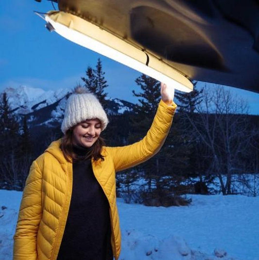 Lampe portable pliable et gonflable de camping