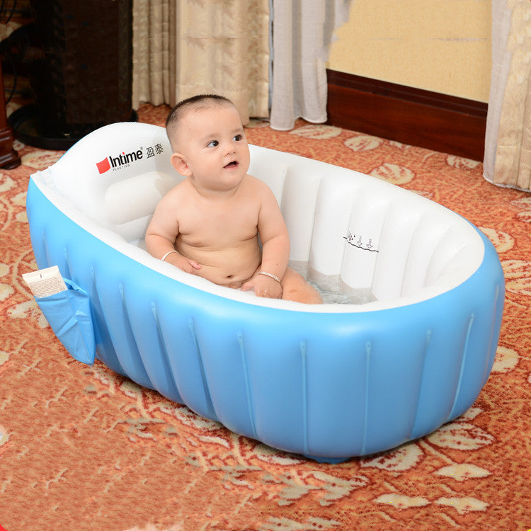 Pataugeoire Bébé Gonflable Portative – Mini Baignoire de Voyage
