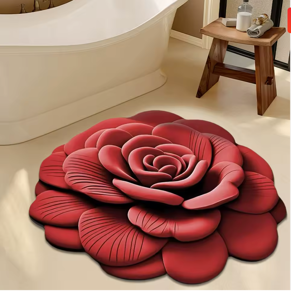 Tapis 3D en Velours - 120 cm / 120 cm