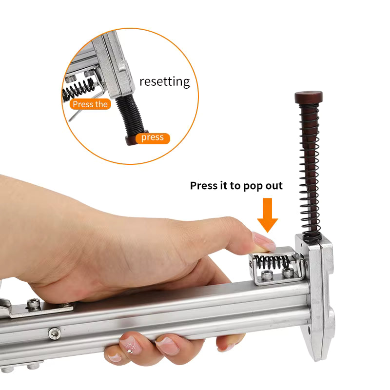 Pistolet à Ongles Manuel en Acier Fendu pour Menuiserie et Meubles