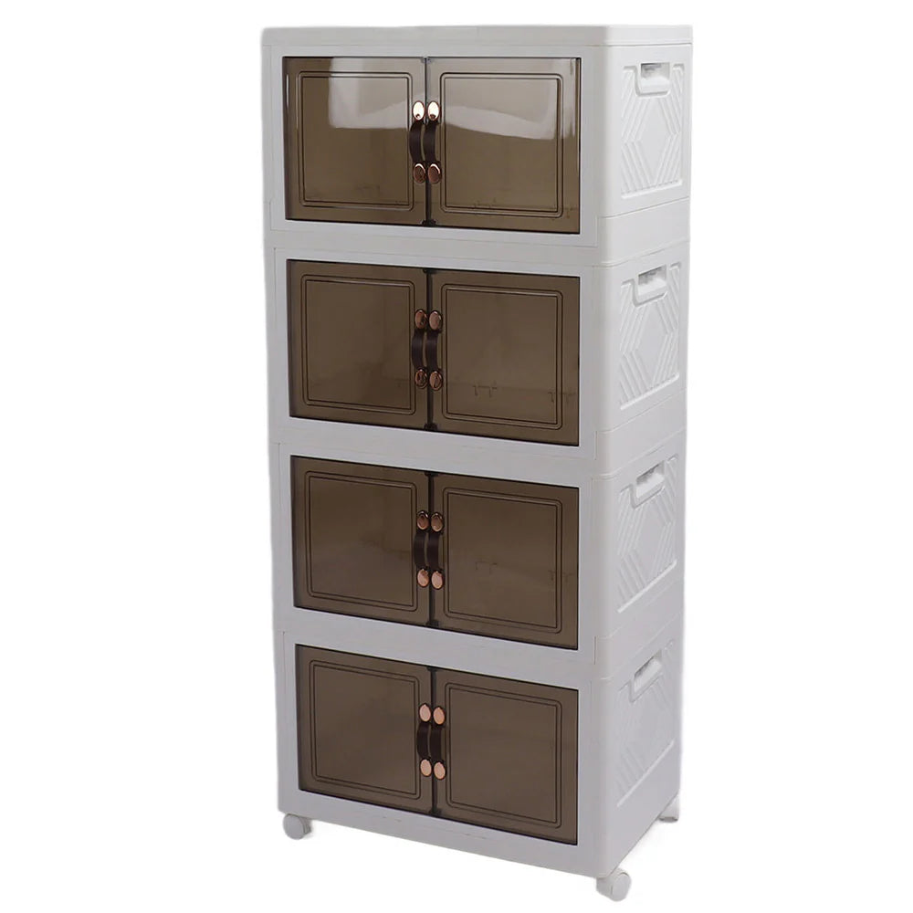 Armoire Pliante Modulable avec Portes Transparentes – Rangement Intelligent & Gain d’Espace