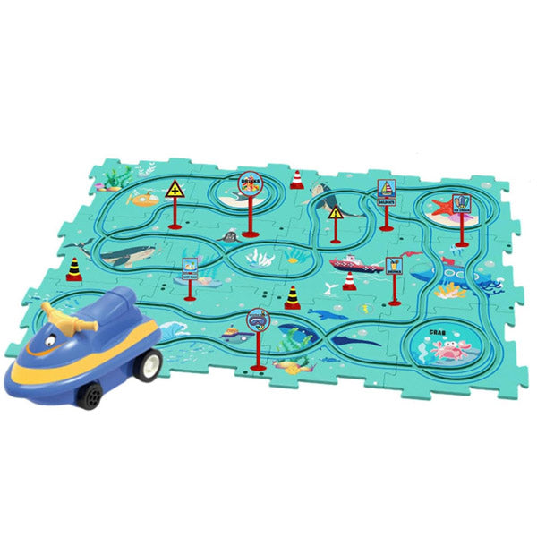 Tapis de Jeu Éducatif Magnétique avec Voiture & Avion – Apprentissage Ludique pour Enfants