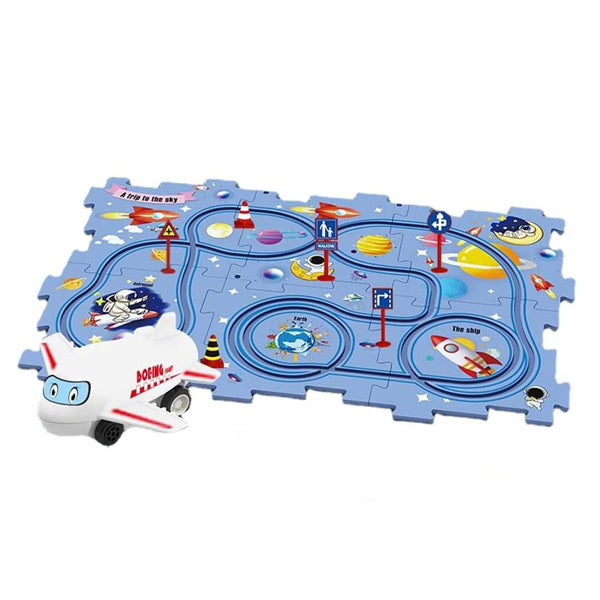 Tapis de Jeu Éducatif Magnétique avec Voiture & Avion – Apprentissage Ludique pour Enfants