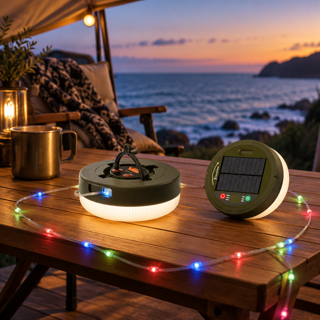 Ambiance lumineuse en bord de mer