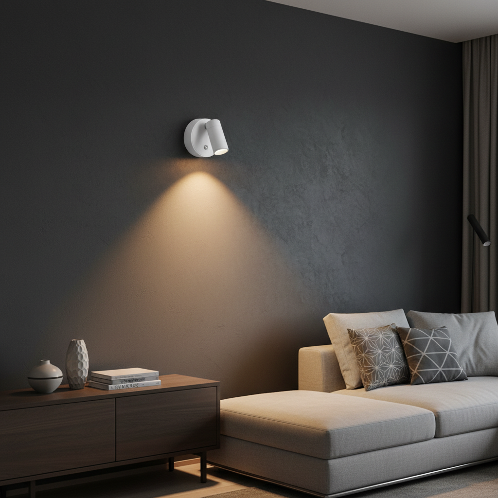Applique LED mur sombre