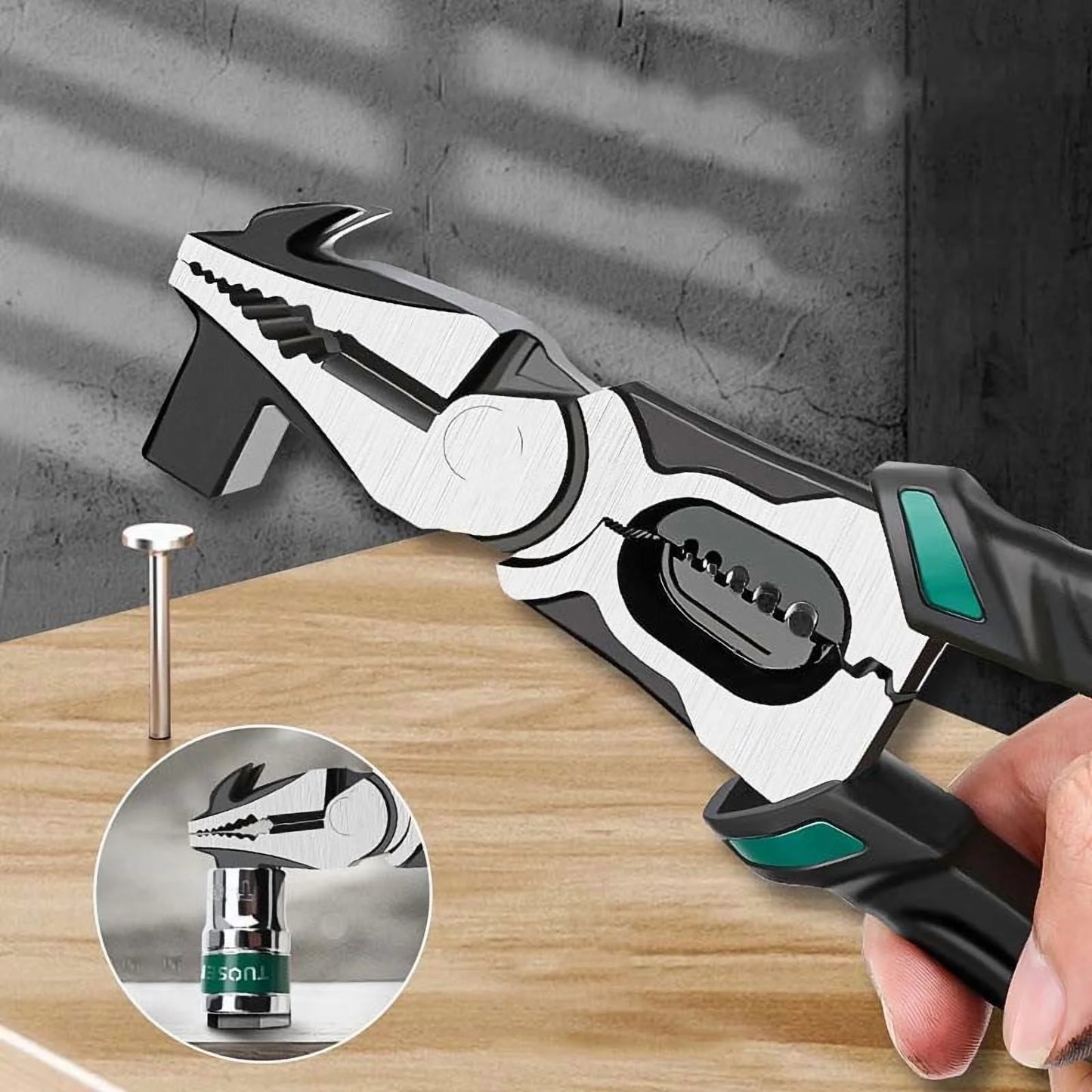 Pince Lineman Industrielle – Pince à Clous & Coupe-Fil Professionnelle pour Électricien