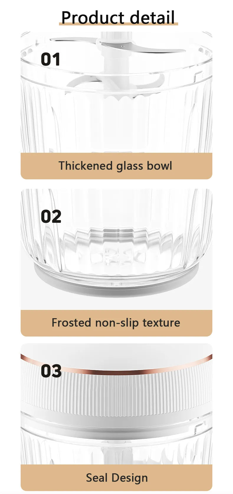 Hachoir à Viande Électrique Puissant & Multifonction