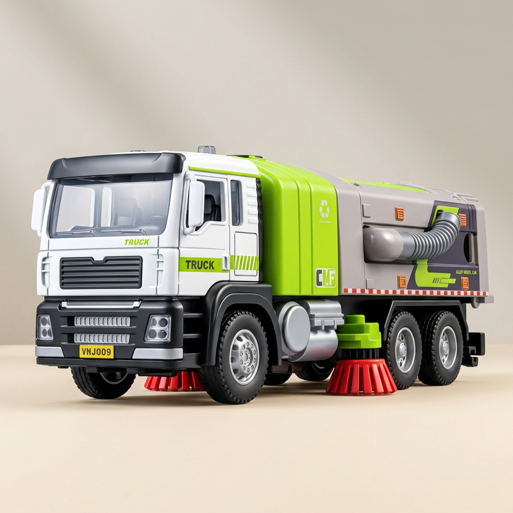 Camion vu de face sur fond beige