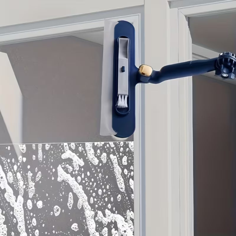 Raclette de Nettoyage Professionnelle 2-en-1 pour Vitres et Surfaces Extérieures