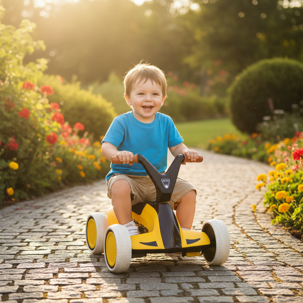Enfant jardin kart