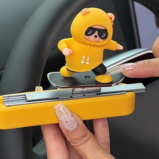 Ours Skateboardeur Accessoire Décoratif pour Voiture