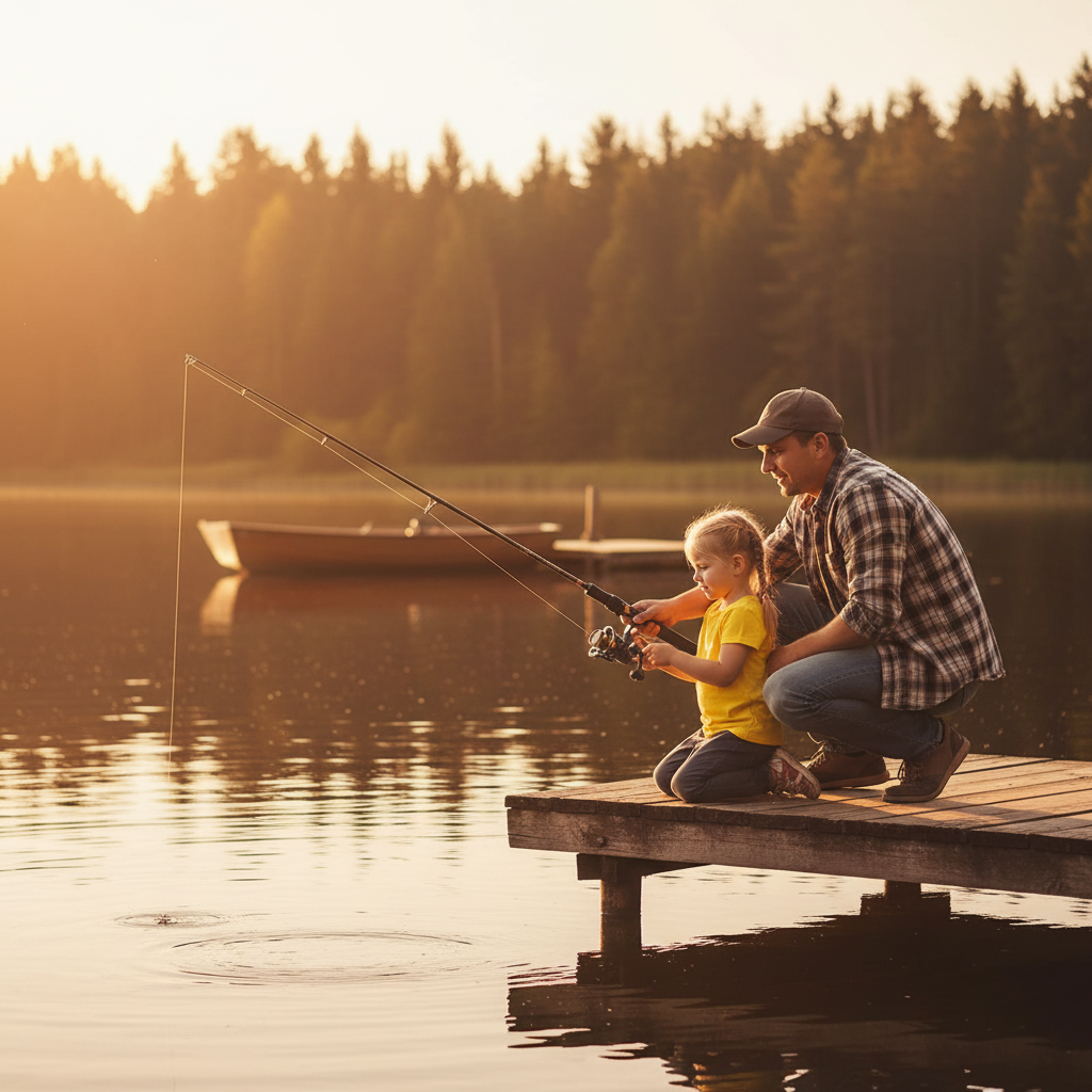 Famille pêche