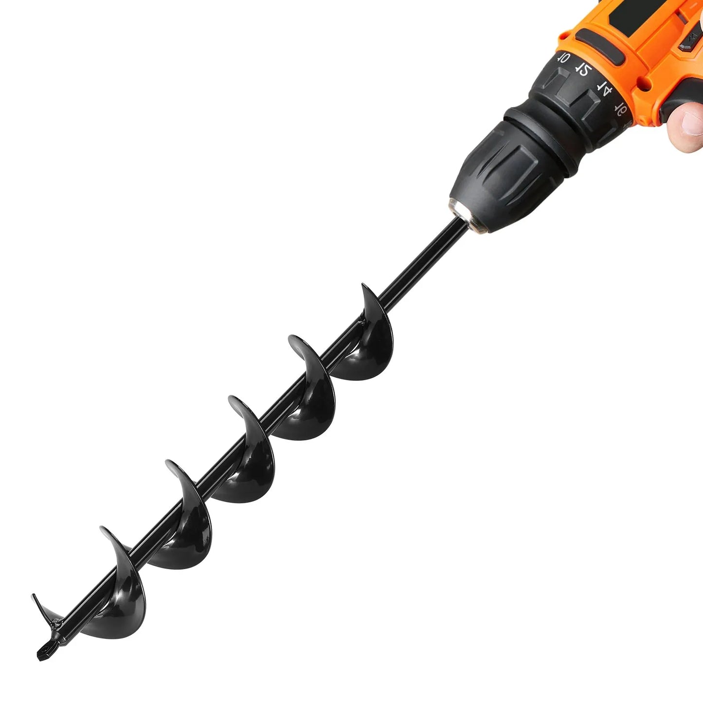 Foret tarière de jardin en acier – accessoire pour perceuse pour plantation Facile
