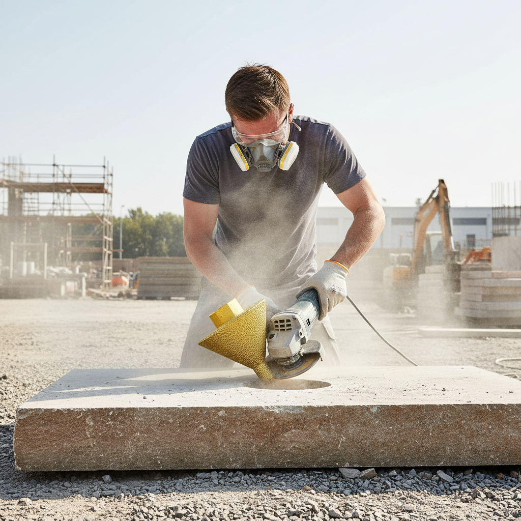 Fraise chantier pierre naturelle