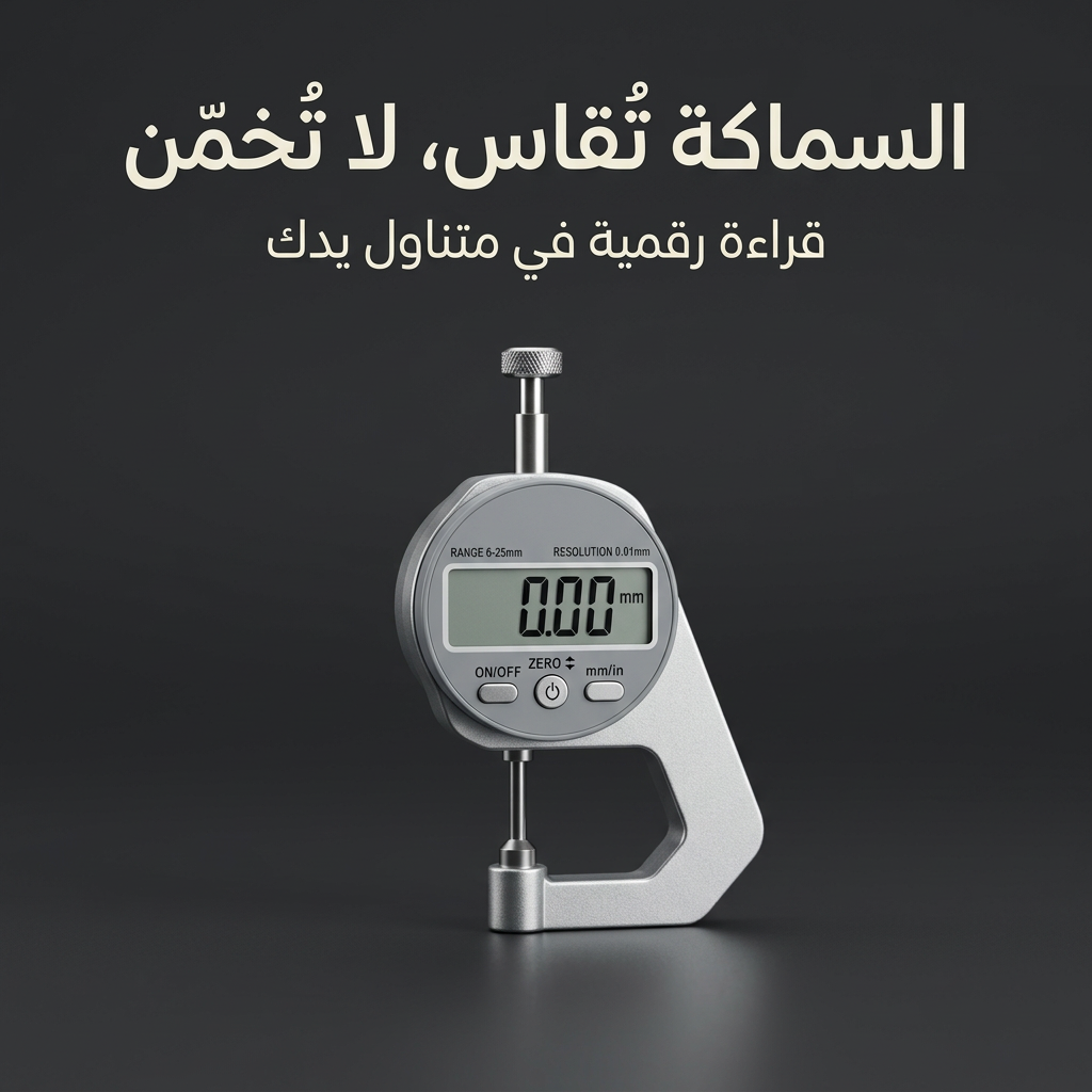 السماكة تُقاس، لا تُخمّن