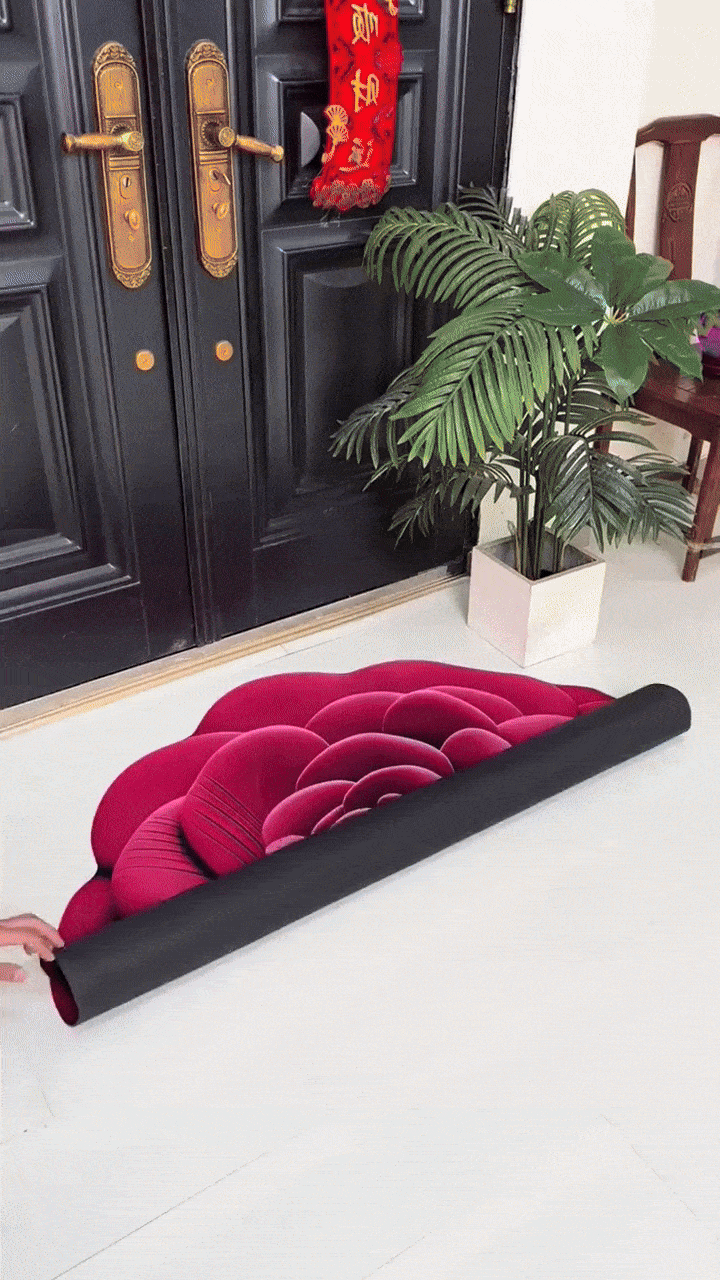 Tapis 3D en Velours - 120 cm / 120 cm