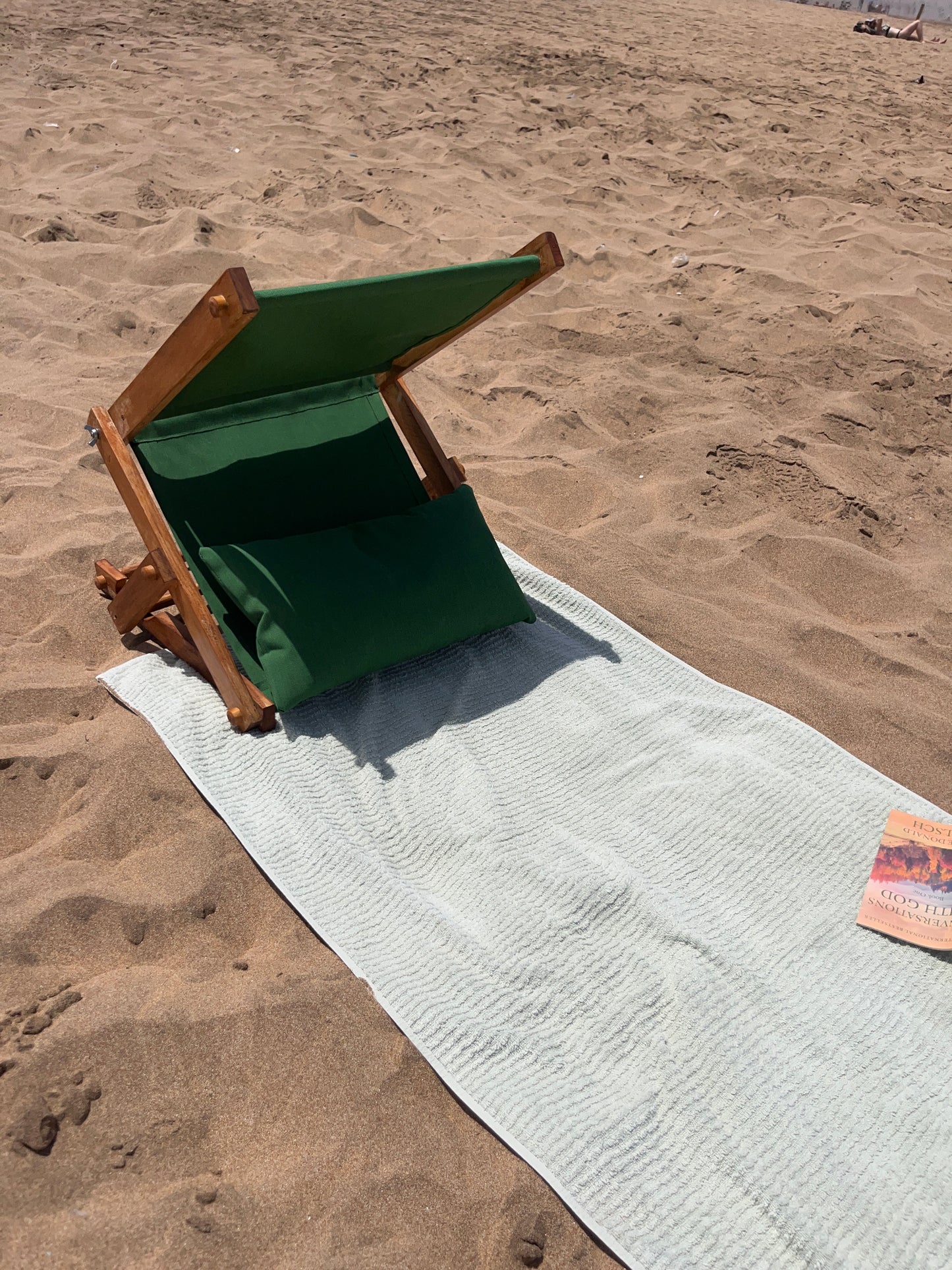 Chaise de Plage Pliante avec Auvent