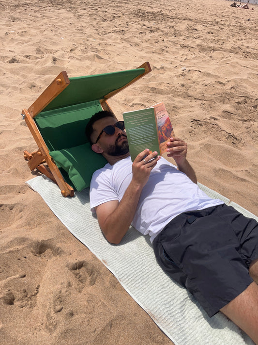 Chaise de Plage Pliante avec Auvent