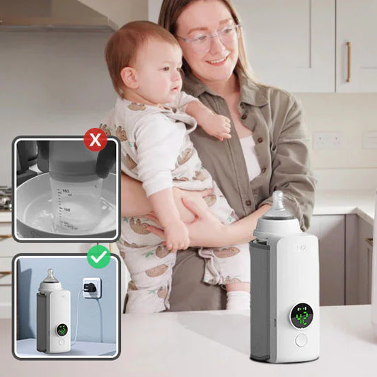 Chauffe-Biberon Portable Rechargeable USB – Température Réglable & Affichage Digital