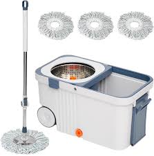 Seau Essoreur Rotatif avec Accessoires Complets