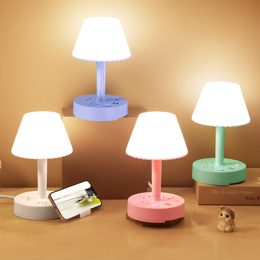 Lampe de bureau multifonction avec ports USB et prises intégrées